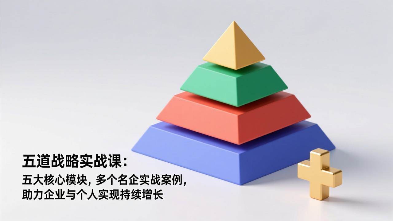 （17095期）五道战略实战课：五大核心模块，多个名企实战案例，助力企业与个人实现持续增长-淘秘副业