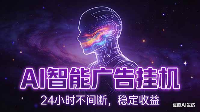 （17109期）AI智能广告挂机项目，全自动化运行，电脑项目，无配置要求，单机150+收益，新手小白可速上手…-淘秘副业