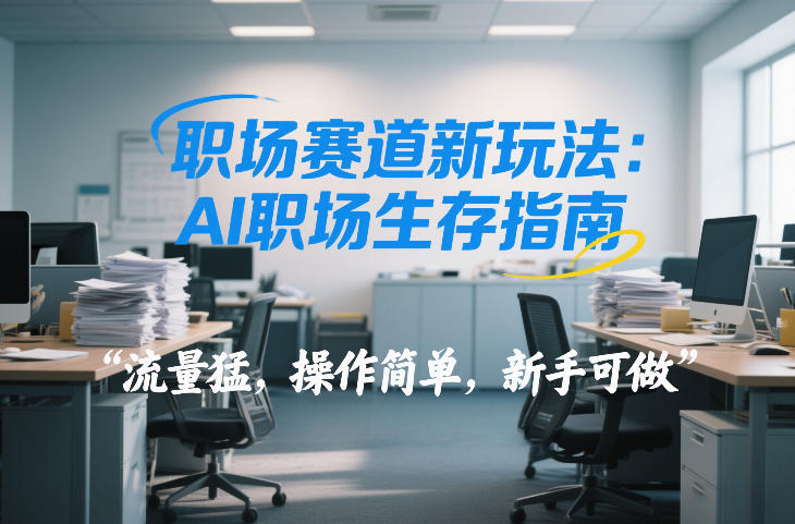职场赛道新玩法：AI职场生存指南，流量猛，操作简单，新手可做-淘秘副业