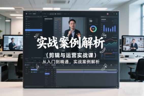 剪辑与运营实战课，从入门到精通，实战案例解析（更新2026）-淘秘副业