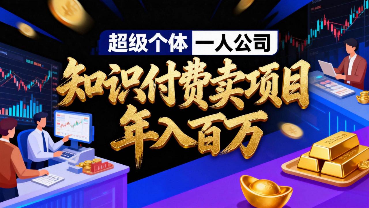 （17093期）2026年“超级个体一人公司”私域卖项目年入百万，个人IP-精准引流-项目包装-转化成交-淘秘副业