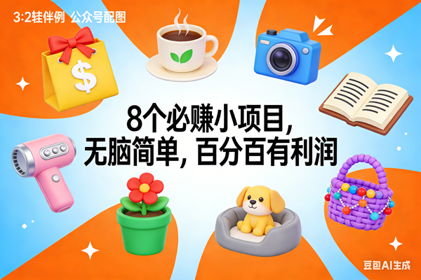 （17114期）8个必赚小项目，无脑简单，百分百有利润，副业首选，日入300+-淘秘副业