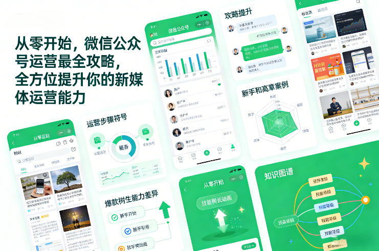 从零开始，微信公众号运营最全攻略，全方位提升你的新媒体运营能力-淘秘副业