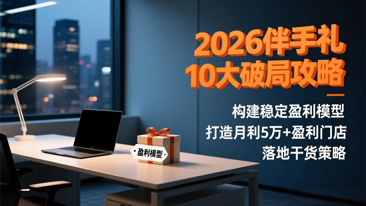 （17191期）2026伴手礼10大破局攻略：构建稳定盈利模型，打造月利5万+盈利门店，落地干货策略-淘秘副业