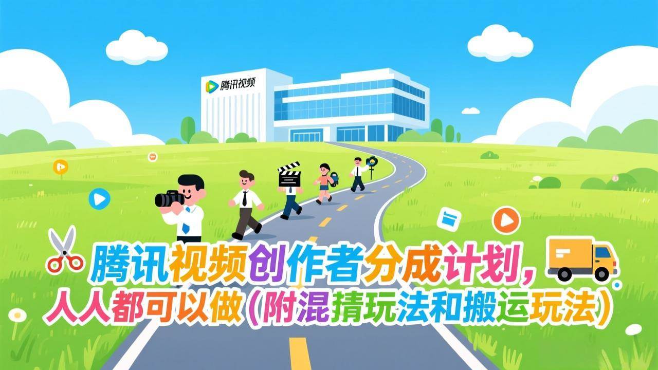 （17137期）腾讯视频创作者分成计划，人人都可以做（附混剪玩法和搬运玩法）-淘秘副业