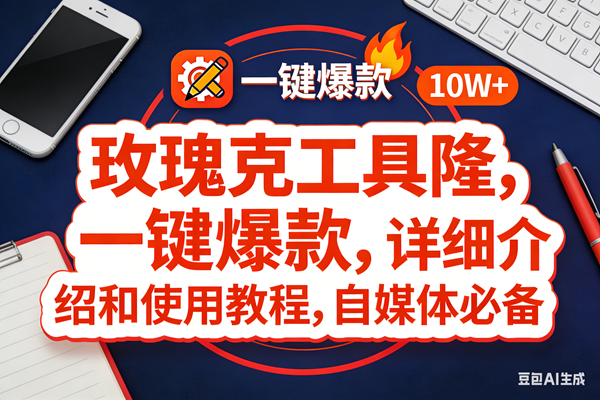 （17352期）玫瑰克隆工具，ai鲁大魔，自媒体必备神器，一键爆款神器，详细教程。-淘秘副业