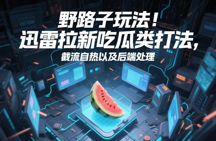 野路子玩法！迅雷拉新吃瓜类打法，截流自热以及后端处理-淘秘副业