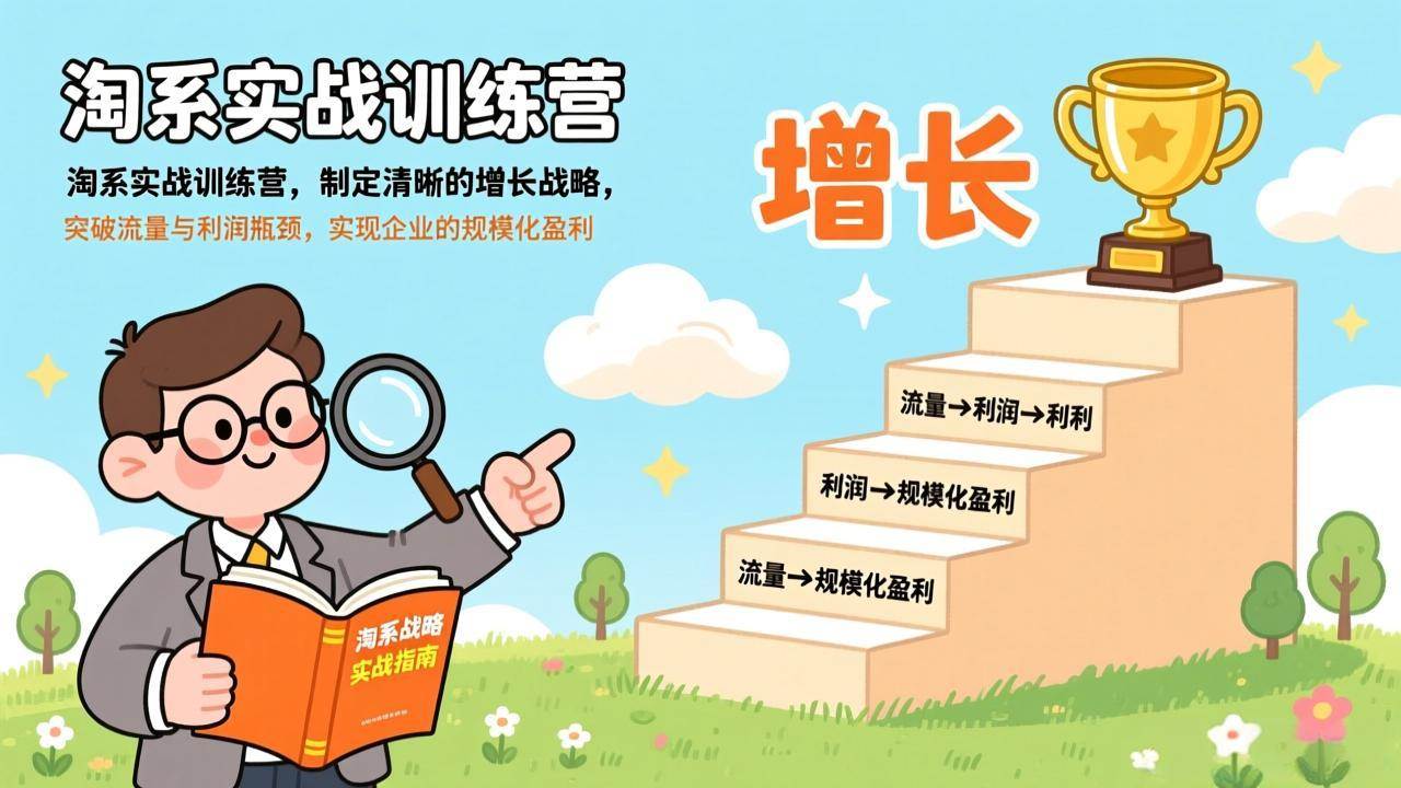 （17325期）淘系实战训练营(更新)，制定清晰的增长战略，突破流量与利润瓶颈，实现企业的规模化盈利-淘秘副业