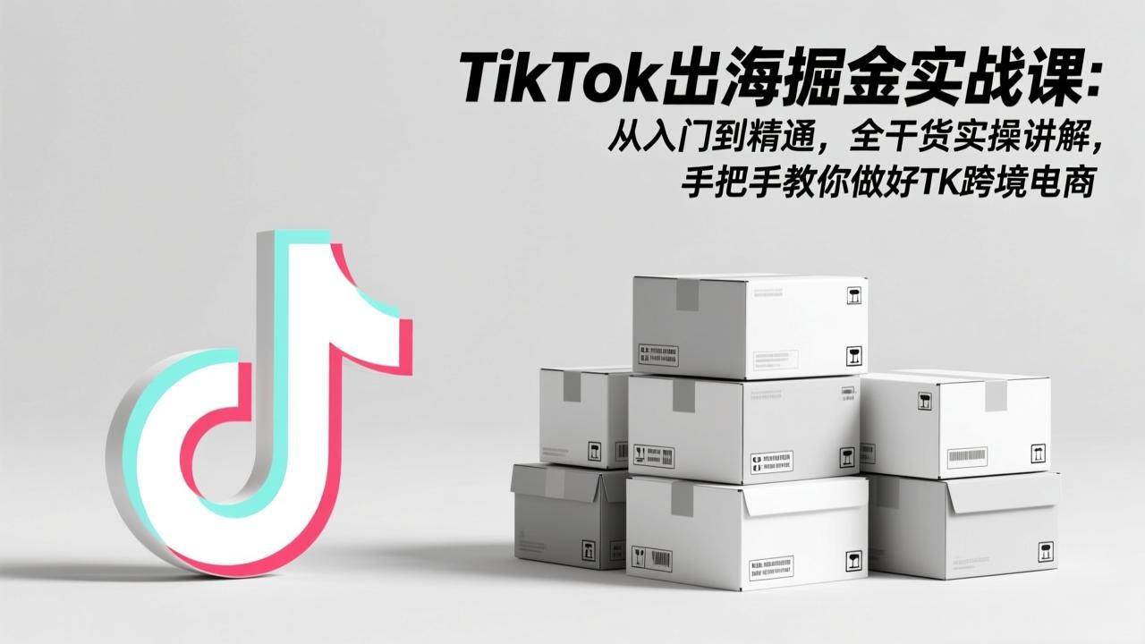 （17368期）TikTok出海掘金实战课：从入门到精通，全干货实操讲解，手把手教你做好TK跨境电商-淘秘副业