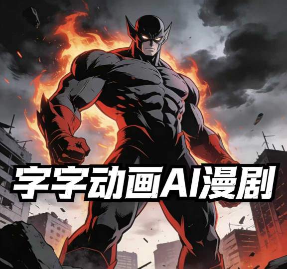 字字动画AI漫剧2026年第1期系统课程，小白看完就能学会实操的漫剧课，单人月收1-3W-淘秘副业