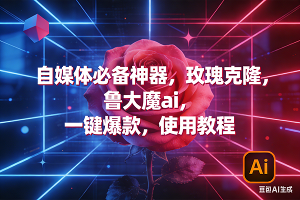 （17285期）玫瑰克隆神器，ai鲁大魔，自媒体必备工具，一键爆款神器，详细教程。-淘秘副业