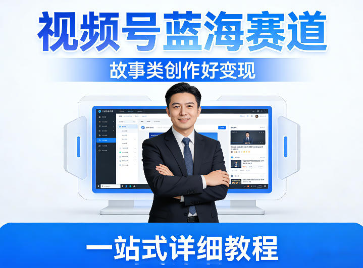 视频号蓝海赛道，故事类创作好变现，一站式详细教程-淘秘副业