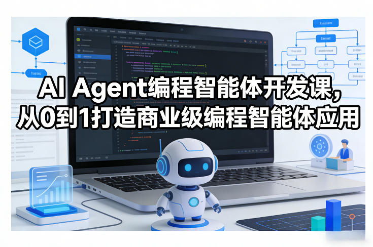 AI Agent编程智能体开发课，从0到1打造商业级编程智能体应用-淘秘副业