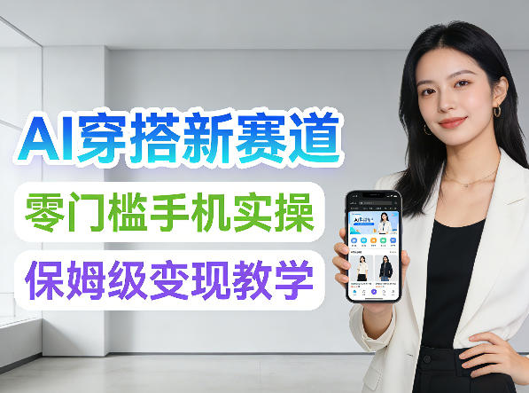2026年AI穿搭新赛道，零门槛手机实操，保姆级变现教学-淘秘副业