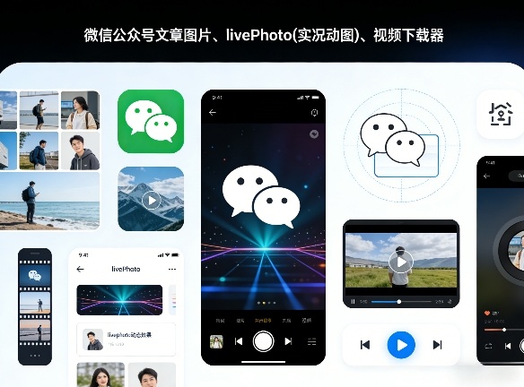 微信公众号文章图片、livePhoto(实况动图)、视频下载器-淘秘副业