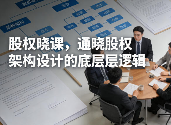 股权晓课，通晓股权架构设计的底层逻辑-淘秘副业