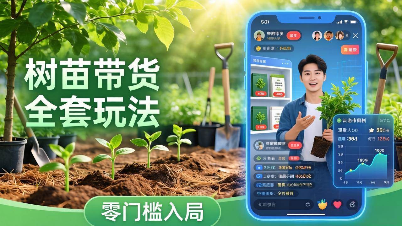 （17729期）视频号AI树苗带货全套玩法：零门槛入局，掌握豆包、千问等AI工具制作树苗视频的全套流程-淘秘副业