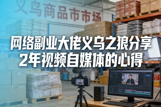 网络副业大佬义乌之狼分享2年视频自媒体的心得【文档】-淘秘副业