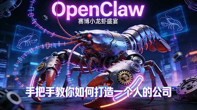 （17684期）OpenClaw，小龙虾-从产品到爆款的成长之路，手把手教你如何打造一个人的公司-淘秘副业