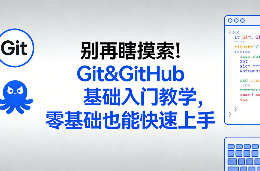 别再瞎摸索！Git&GitHub基础入门教学，零基础也能快速上手-淘秘副业